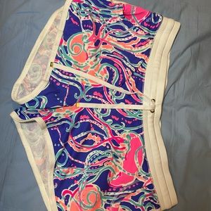 Lilly Pulitzer Chrissy shorts jellies be jammin